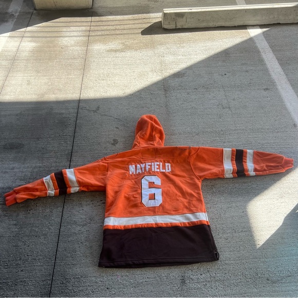 Cleveland Browns Baker Mayfield NFL Players Football Hoodie Pullover Men’s L - Picture 6 of 7